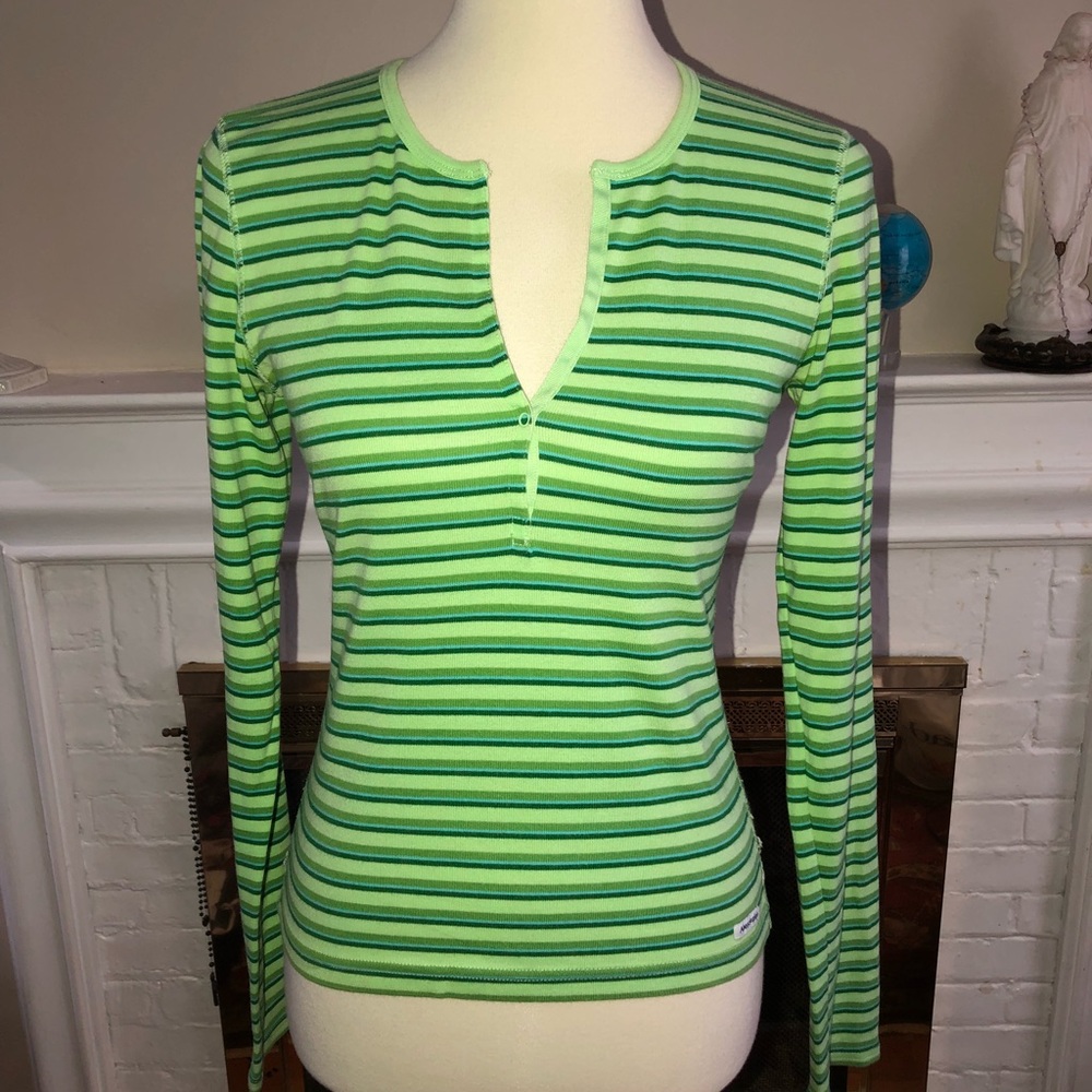 ABERCROMBIE & FITCH Women's STRIPED LONG SLEEVE